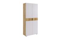Шкаф двухдверный Крафт золотой Белое дерево