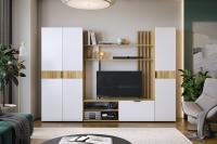 Гостиная Бери К2 буд крафт золотой белое дерево